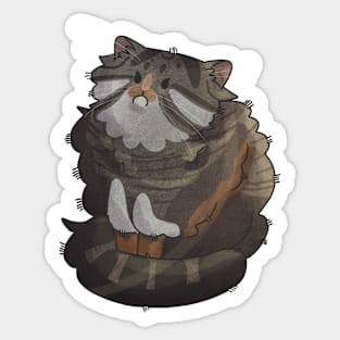 Angry Manul - Pallas's Cat Sticker